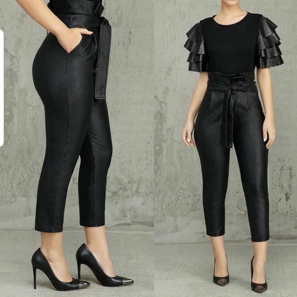 Vegan leather pants